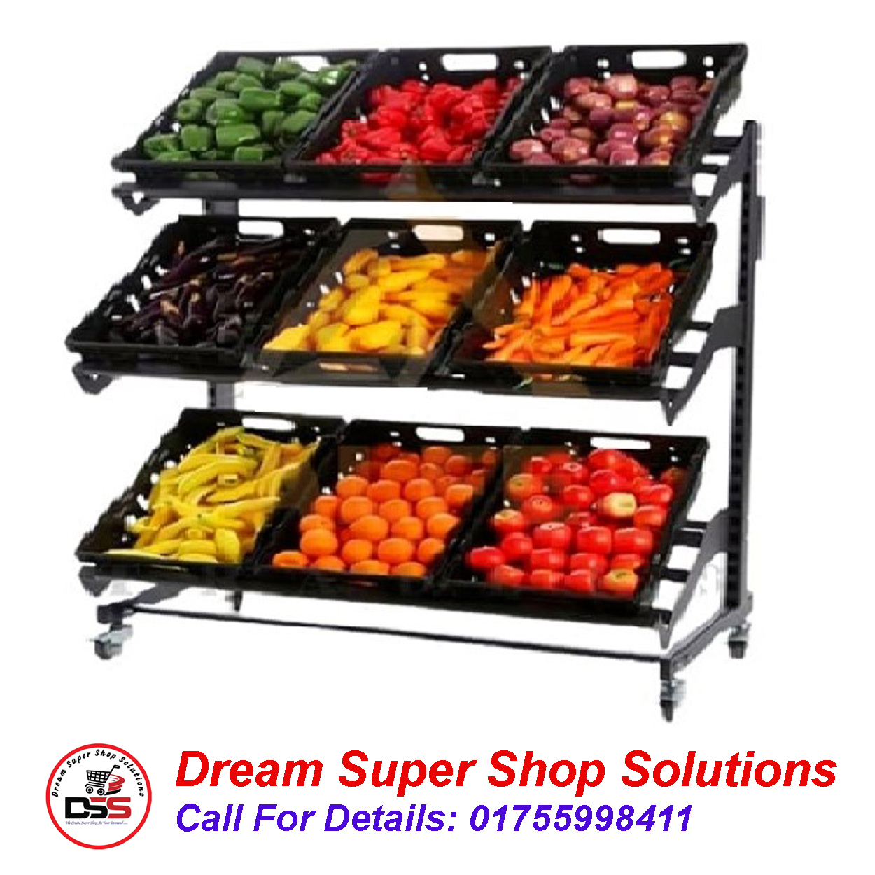 Vegetable & Fruits Display Rack